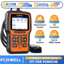 FOXWELL NT510 Elite Bidirectional Car OBD2 Scanner For Porsche Diagnostic Tool