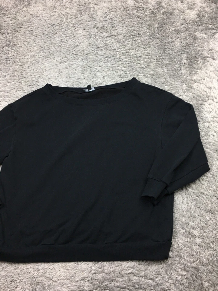 INC International Concepts Sweatshirt Woman Size 2X Black Cotton - Image 2 of 4