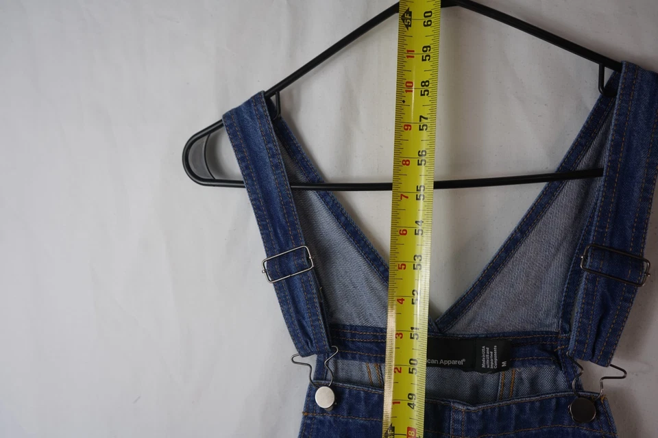 Mono de mezclilla azul 100 % algodón American Apparel Tomgirls talla M Foto 3 de 4