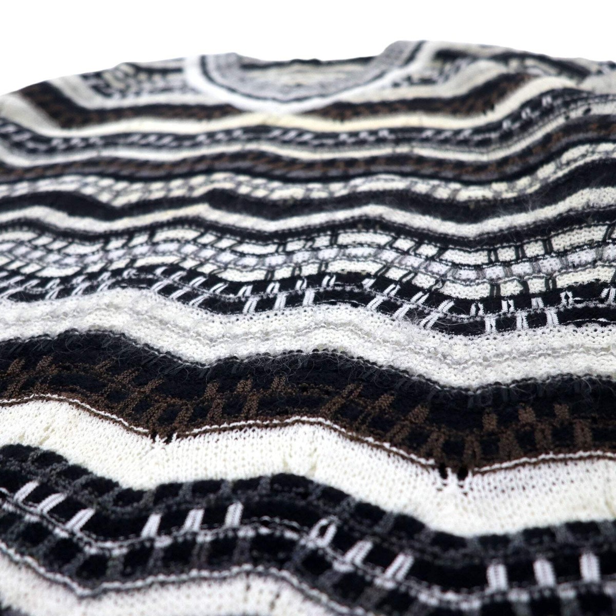 FICCE YOSHIYUKI KONISHI V neck 3D Design Knit Sweater L Multi 