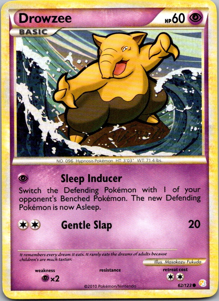 Drowzee 62/123 HeartGold SoulSilver Common LP