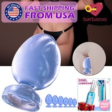 Huge Big Anal Butt Plug Dildo G-Spot Prostate Massager Suction Cup Adult Sex Toy