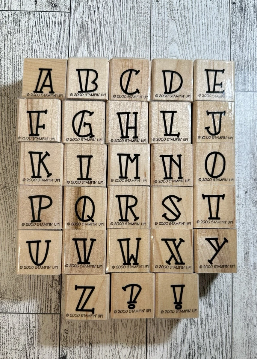 Stampin' Up! Scrapbooking Numbers & Letters Rubber Stamps for sale