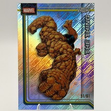 2026 Topps Chrome Marvel The Thing Marvel LogoFractor /61 #175 51/61 FF