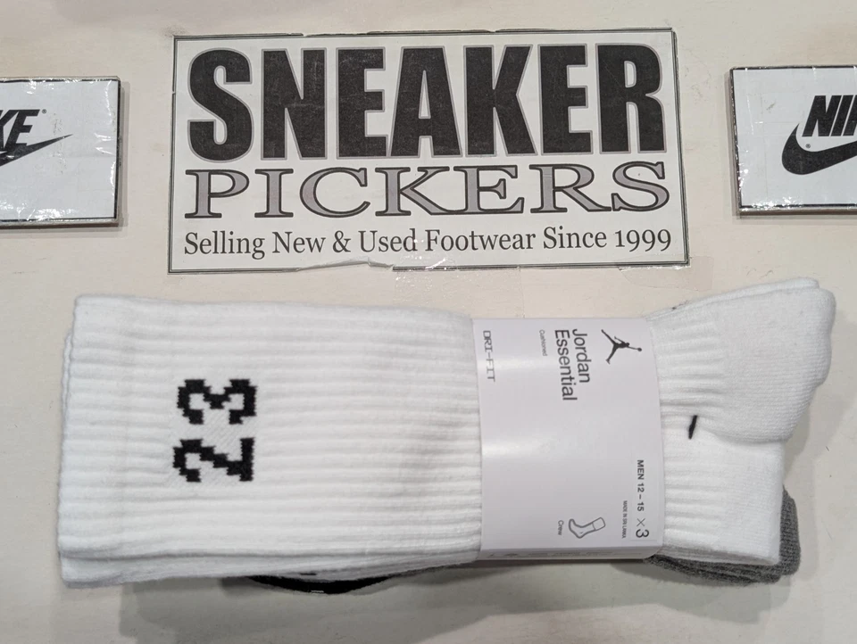 Calcetines Jordan Essential Crew - DA5718 911 - Multicolor - Paquete de 3 - Talla: XL 12-15 Foto 2 de 4