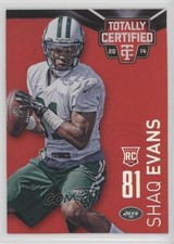 2014 Panini Totally Certified Mirror Platinum Red 15/25 Shaquelle Evans Shaq 0s3