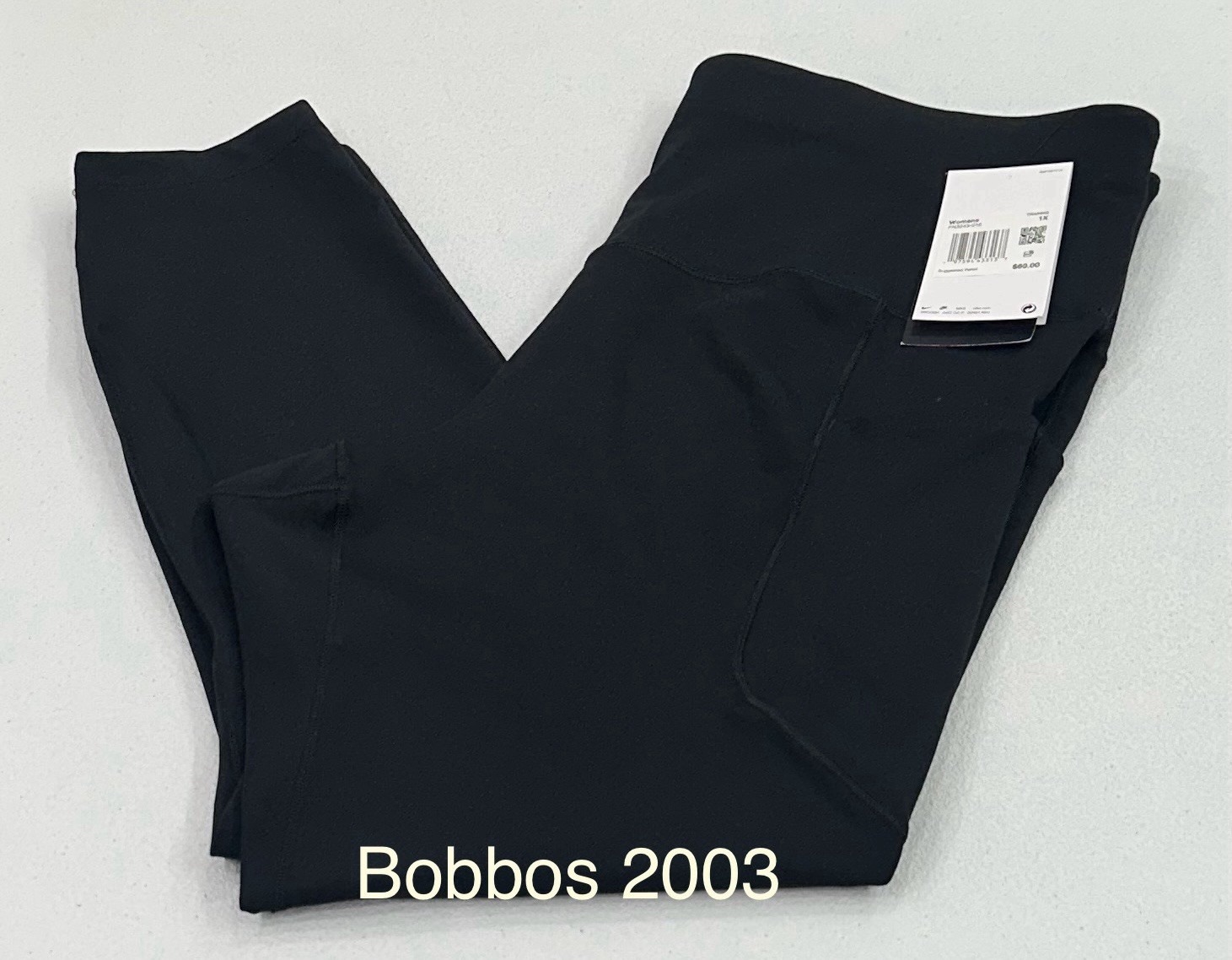 Nike Women's High-Rise 7/8 With Pockets Leggings, Black, Size 1X