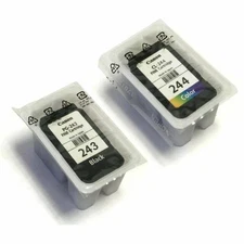 Bulk Pkg 2 Pack GENUINE Canon  PG-243 and CL-244 Ink Cartridges