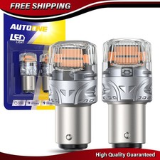 2x Amber Yellow 1157 Led Turn Signal Blinker Parking Light Bulb Anti Hyper Flash