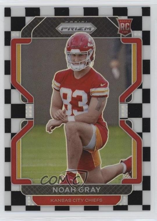 2021 Panini Prizm Black & White Checker Noah Gray #418 Rookie RC 1oq2