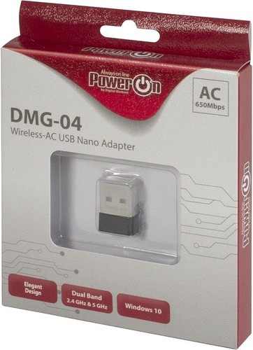 INTER TECH Wi-Fi 5 USB Nano WLAN Stick DMG-04 650Mbps - Photo 4/4