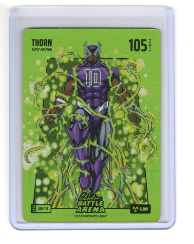 2026 Bo Jackson Battle Arena Thorn Demar Derozen GLOW Green Battlefoil SSP