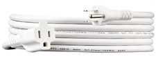 Amazon Basics Extension Cord, 10 Ft, 3 Prong Outlet Extender, White