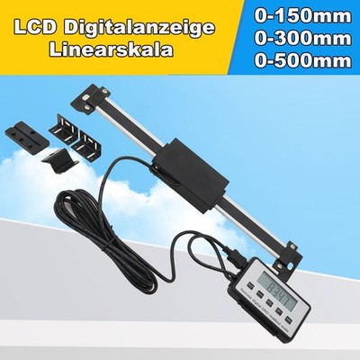 150/300/500mm LCD Digitalanzeige Linearskala Einbaumeßschieber Anbaumeßschieber