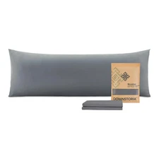 Body Pillow Cover, Ultra Soft Microfiber Long Pillowcase, 20x54 inch (Dark Gray)