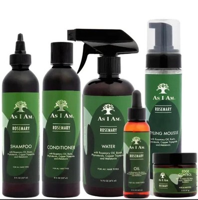 As I Am Rosmarinwasser | Shampoo | Condi | Öl für alle Haartypen mit Sets