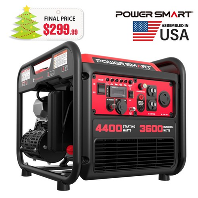 #ad #ad PowerSmart 4400W Gas Inverter Generator 223cc OHV Engine 120V Output Recoil $299.99