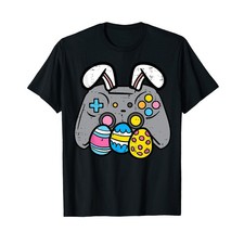 Easter Video Game Bunny Eggs Gaming Gamer Boys Men Teen Kids T-Shirt Small