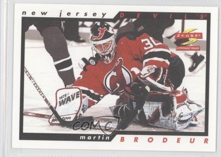 1996-97 Score Sample Golden Blades Martin Brodeur #10 HOF 0f8