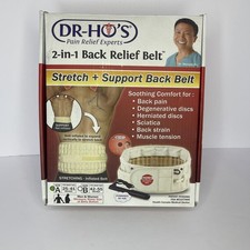 DR-HO's 2-In-1 Back Relief Belt Size A 25-41" Stretch Support degenerative disc