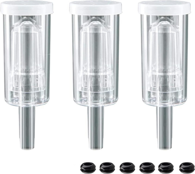 #ad 3piece Airlock Fermentation Beer Wine Brewing Air Locks 3pack With Silicone Grom $10.09