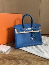 Hermes Birkin 35 Blue Epsom Leather 2011 - Pristine Condition