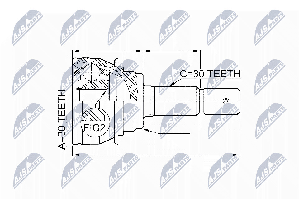 N.T.Y. NPZ-TY-020.NTY Joint Kit, drive shaft for LEXUS,TOYOTA