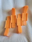 Lot of 2 Vintage Hot Wheels Redline Era Orange Track Loop Base 6201-031 FREE SH