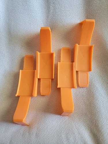 Lot of 2 Vintage Hot Wheels Redline Era Orange Track Loop Base 6201-031 FREE SH