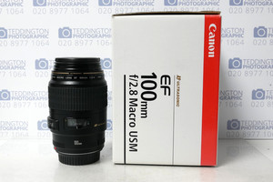 Canon EF 100mm f/2.8 Macro USM Lens - Boxed