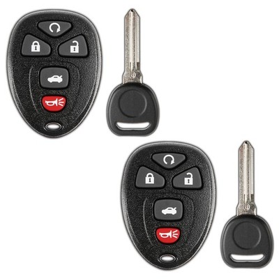 2 Replacement for Chevy  Cobalt  Malibu Remote Key Fob 5b Set