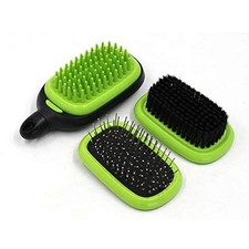 H&H Pets Grooming Kit for Dogs & Cats - 3 in 1 Professional Pet Green & Black