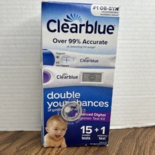 Clearblue Advanced digital ovulation test kit 15 test  1 pregnancy test Exp2027
