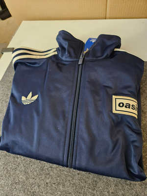 Oasis Adidas Jacket Navy Blue Live '25 Tour Jersey Brand