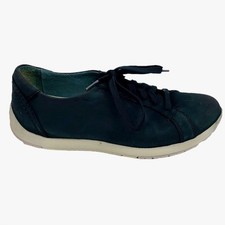 Dansko Leela Black Nubuck Leather Lace Up Sneakers Women 10 EU 41 Comfort Shoes