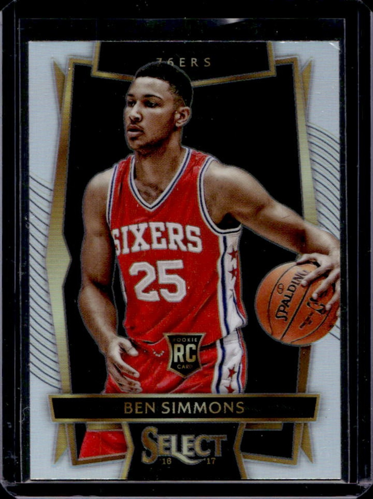 2016-17 Select Ben Simmons RC Silver Prizms Concourse #60 76ers