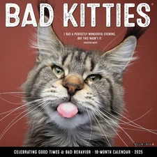 Willow Creek Press Calendars, Just Bad Kitties 2025 Wall Calendar