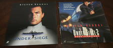 Lot of 2 Laserdiscs Under Siege 1  2 Dark Territory Widescreen Steven Seagal Y4