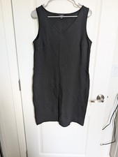 Talbots Black Sleeveless Shift Dress Made of A Sturdy Stretch Fabric Size 12