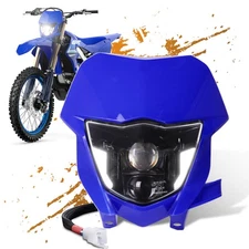 LED Headlight High/Low DRL For Yamaha WR450F WR250F 2013-2024 Blue Fairing Cover