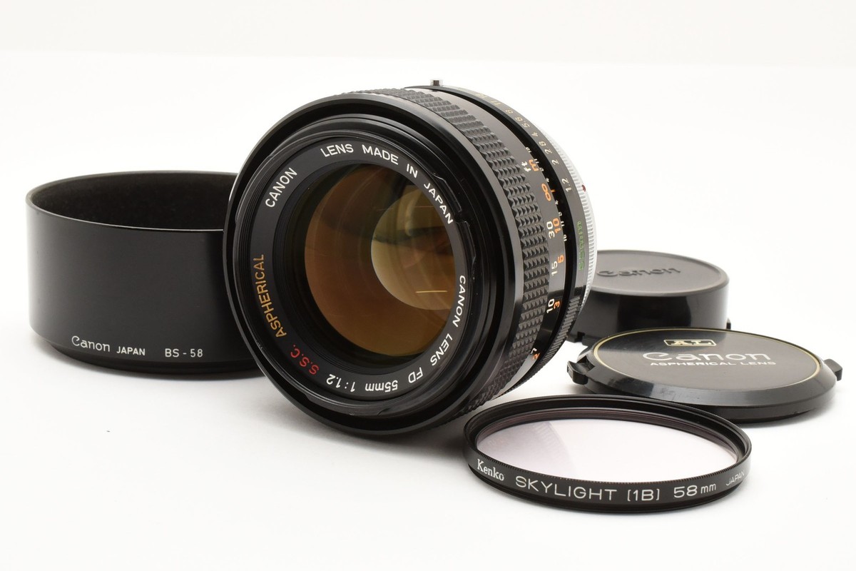 Near Mint+++ w/Hood] Canon FD 55mm f/1.2 S.S.C. MF