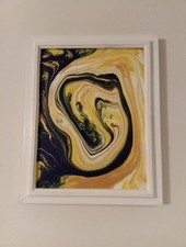 Arte fluida su tela incorniciata