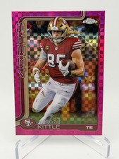 2025 Topps Chrome Football George Kittle #267 Hot Pink X-Fractor