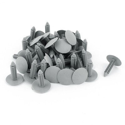 Rivets Plastique Pour Pare-choc Et Aile - 20 Pièces - Taille Trou 7mm - Pour Fixation Voiture, Moto, Camion - Couleur Gris