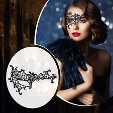 Women's Masquerade Mask Venetian Lace Mask for Christmas Halloween Party Ball