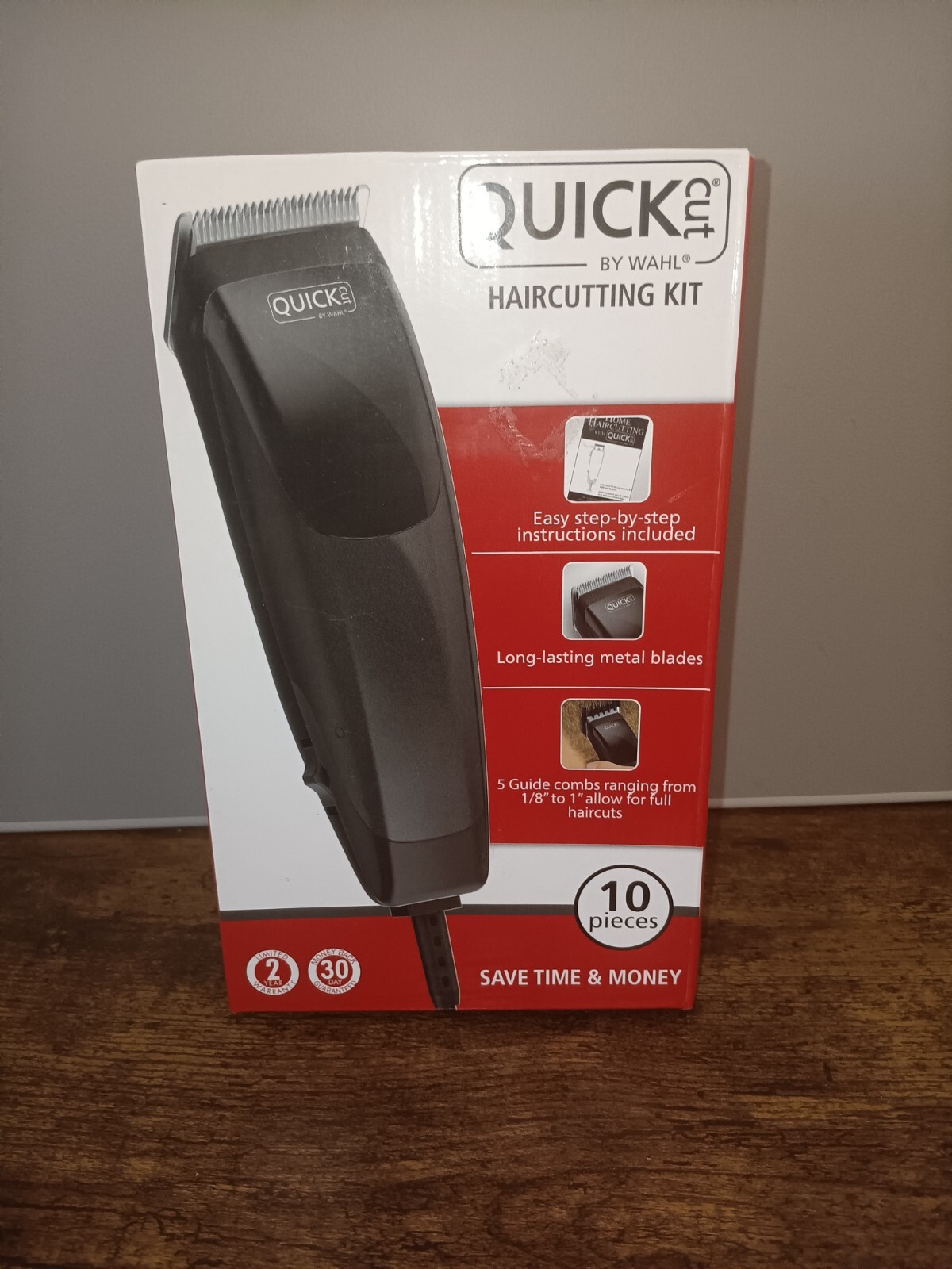 NEW Wahl Quick Cut Haircutting 10 pc Kit - Black