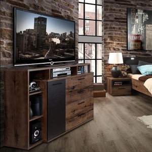 Sideboard Jacky Kommode für Schlafzimmer Schlammeiche und ... Sideboard Jacky Kommode für Schlafzimmer Schlammeiche und ...