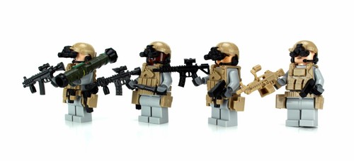 Battle Brick U.S. Army Rangers Military Squad made w/ real LEGO® minifigs - Picture 4 of 6