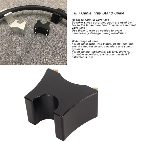 HiFi Cable Tray Stand Spike Wire Bracket Power Speaker Cable Riser Clip Hot - Picture 5 of 12