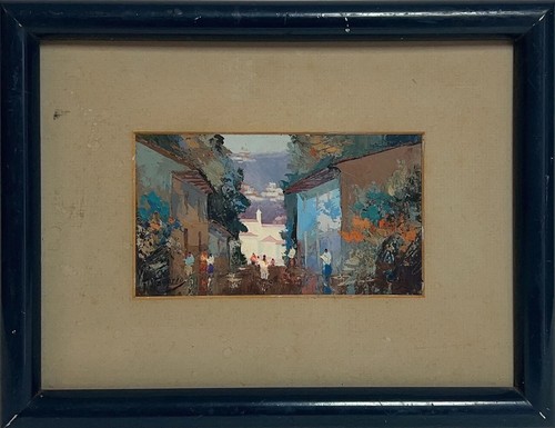 José Navarro y Llorens, Oil on Hard Board, Spanish Painter (1867 - 1923)